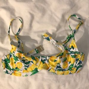 Onia x We Wore What Lemon Lydia Bikini Top